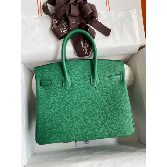 Replica Borsa Hermes Birkin 25 Retourne Clemence grigio perla