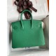 Replica Borsa Hermes Birkin 25 Retourne Clemence grigio perla
