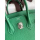 Replica Borsa Hermes Birkin 25 Retourne Clemence grigio perla