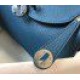Replica Borsa Hermes Lindy Mini Agata Blu Clemence