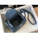 Replica Borsa Hermes Lindy Mini Agata Blu Clemence