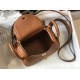 Replica Borsa Hermes Lindy Mini Clemence in pelle di vitello dorata