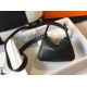 Replica Borsa Hermes Lindy Mini Pelle di vitello Clemence nera