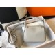 Replica Borsa Hermes Mini Lindy Clemence grigio perla