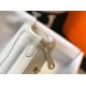 Replica Borsa Hermes Mini Lindy Clemence grigio perla