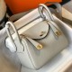 Replica Borsa Hermes Mini Lindy Clemence grigio perla