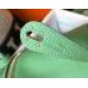 Replica Borsa Hermes Lindy Mini Clemence in pelle di vitello verde