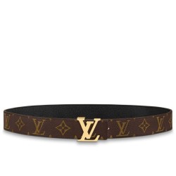 Replica Cintura reversibile Louis Vuitton LV con iniziali 30 mm M0565V Tela monogramma