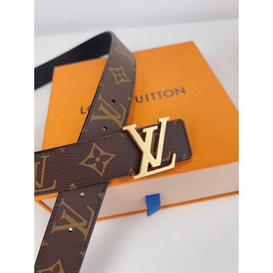 Replica Cintura reversibile Louis Vuitton LV con iniziali 30 mm M0565V Tela monogramma