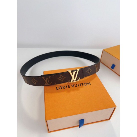 Replica Cintura reversibile Louis Vuitton LV con iniziali 30 mm M0565V Tela monogramma