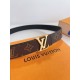 Replica Cintura reversibile Louis Vuitton LV con iniziali 30 mm M0565V Tela monogramma