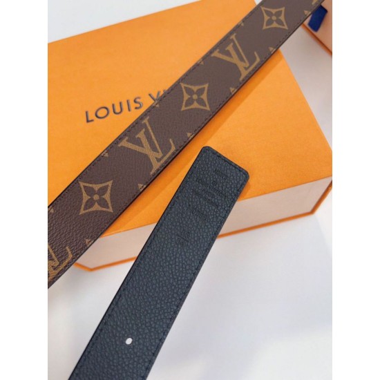 Replica Cintura reversibile Louis Vuitton LV con iniziali 30 mm M0565V Tela monogramma