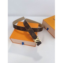 Replica Cintura reversibile Louis Vuitton LV con iniziali 30 mm M0646V Tela monogramma