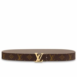 Replica Cintura reversibile Louis Vuitton LV con iniziali 30 mm M0646V Tela monogramma