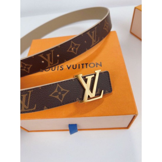Replica Cintura reversibile Louis Vuitton LV con iniziali 30 mm M0646V Tela monogramma