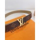 Replica Cintura reversibile Louis Vuitton LV con iniziali 30 mm M0646V Tela monogramma