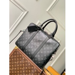 Replica Louis Vuitton Porte-Documents Voyage PM in tela monogramma Eclipse M46457 Replica Louis Vuitton Porte-Documents Voyage PM in tela monogramma Eclipse M46457