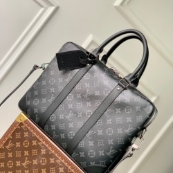 Replica Louis Vuitton Porte-Documents Voyage PM in tela monogramma Eclipse M46457