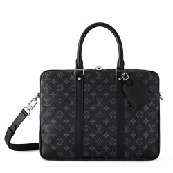 Replica Louis Vuitton Porte-Documents Voyage PM in tela monogramma Eclipse M46457