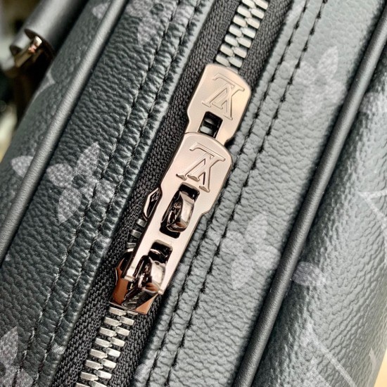 Replica Louis Vuitton Porte-Documents Voyage PM in tela monogramma Eclipse M46457