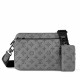 Replica Borsa a tracolla Louis Vuitton Trio in pelle con monogramma in rilievo M46603 Replica Borsa a tracolla Louis Vuitton Trio in pelle con monogramma in rilievo M46603