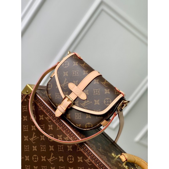 Replica Borsa Louis Vuitton Saumur BB in tela monogramma M46740