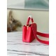Replica Borsa mini Louis Vuitton Capucines in pelle Taurillon rossa M56845