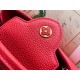 Replica Borsa mini Louis Vuitton Capucines in pelle Taurillon rossa M56845