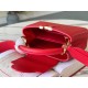 Replica Borsa mini Louis Vuitton Capucines in pelle Taurillon rossa M56845