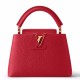 Replica Borsa mini Louis Vuitton Capucines in pelle Taurillon rossa M56845
