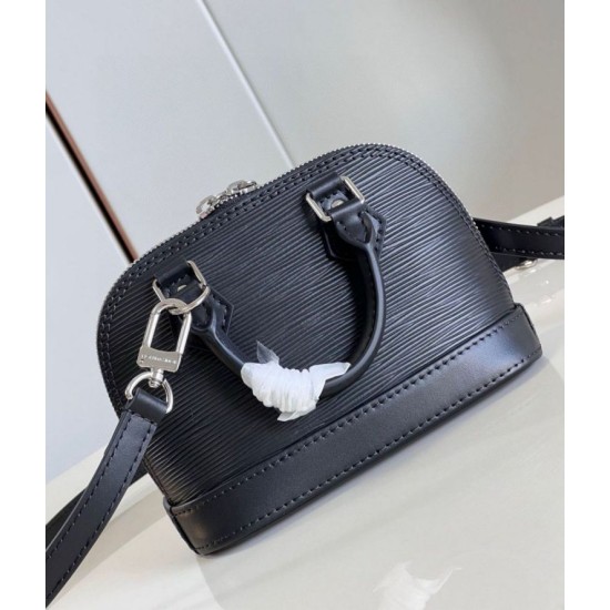 Replica Borsa Louis Vuitton Alma Nano M81945 Epi Nera