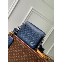Replica Borsa a tracolla Louis Vuitton Trio in pelle Damier Infini N40438
