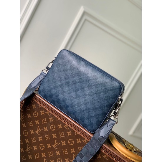 Replica Borsa a tracolla Louis Vuitton Trio in pelle Damier Infini N40438