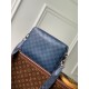 Replica Borsa a tracolla Louis Vuitton Trio in pelle Damier Infini N40438