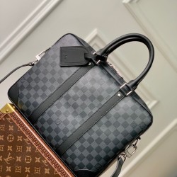 Replica Louis Vuitton Porte-Documents Voyage PM in tela Damier Graphite N40445