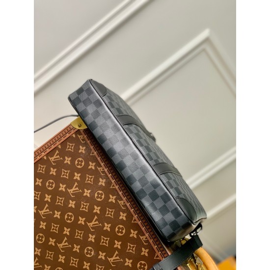 Replica Louis Vuitton Porte-Documents Voyage PM in tela Damier Graphite N40445