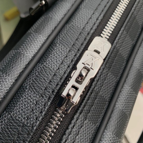 Replica Louis Vuitton Porte-Documents Voyage PM in tela Damier Graphite N40445