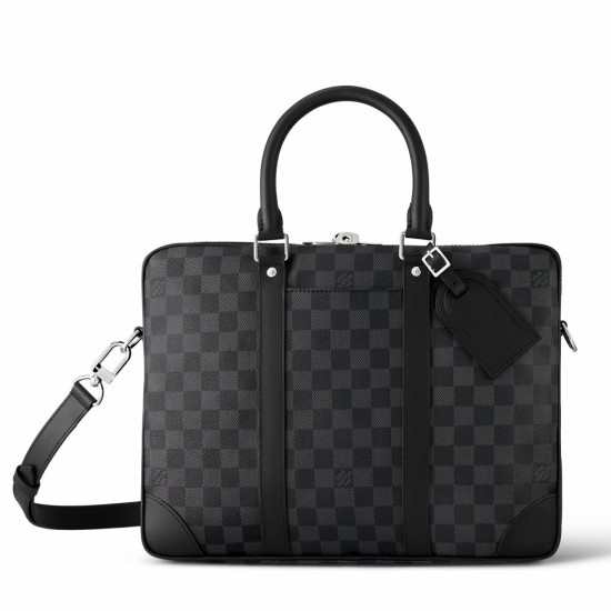 Replica Louis Vuitton Porte-Documents Voyage PM in tela Damier Graphite N40445