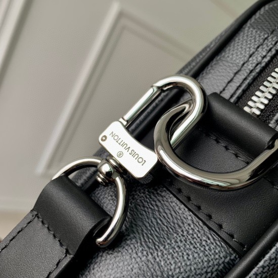 Replica Louis Vuitton Porte-Documents Voyage PM in tela Damier Graphite N40445