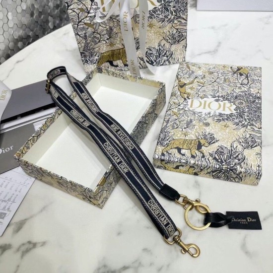 Replica Micro tracolla regolabile Dior Blu