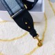 Replica Tracolla Dior Denim Christian Dior Blu
