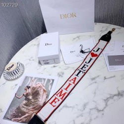 Replica Tracolla Christian Dior con motivo Je t'aime multicolore