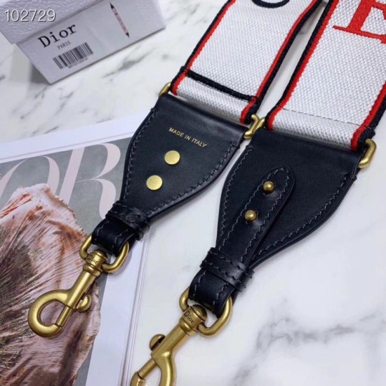 Replica Tracolla Christian Dior con motivo Je t'aime multicolore
