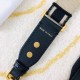 Replica Tracolla regolabile con ricamo Dior Nera
