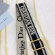 Replica Tracolla regolabile con ricamo Dior Nera