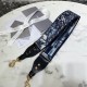 Replica Tracolla Dior con anello in ricamo palme Dior blu