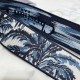 Replica Tracolla Dior con anello in ricamo palme Dior blu