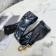 Replica Tracolla Dior con anello in ricamo palme Dior blu