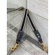 Replica Tracolla regolabile Dior con ricamo ad anello Tela Blu