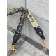 Replica Tracolla Dior con Anello Ricamo Obliquo con Medaglioni Blu